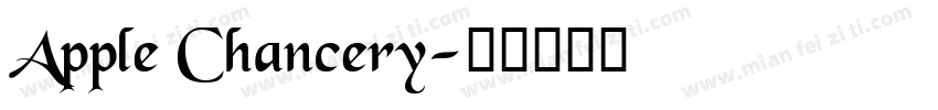 Apple Chancery字体转换